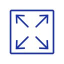 Logotipo azul de datos