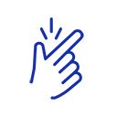 Lancette logo blu