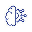 Logotipo azul dos dados